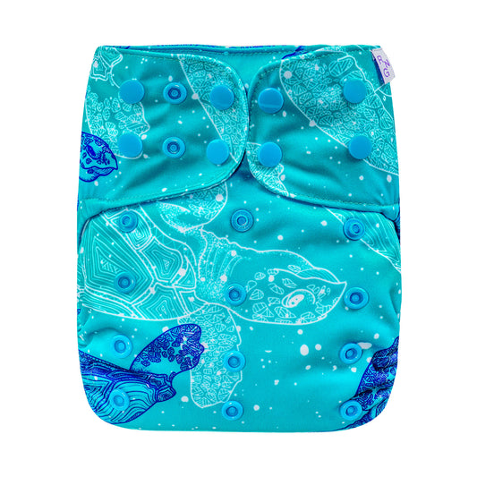 OS POCKET DIAPER SHELL  2025 - SEA TURTLES